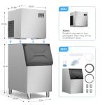 Heavy-Duty Ice Maker with Self-Cleaning Feature