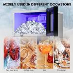 130LBS Commercial Ice Maker with Storage Bin