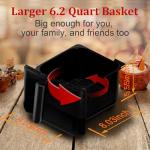 WHUTO 6.2QT Digital Air Fryer Oven with Presets