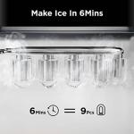 Silonn Countertop Ice Maker - Fast & Self-Cleaning