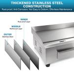 Electric 22” Griddle with Adjustable Temperature Control