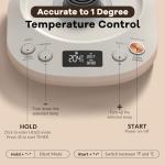 Mecity Electric Gooseneck Kettle with Temperature Control