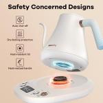Mecity Electric Gooseneck Kettle with Temperature Control