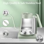 Fabuletta 1500W Stainless Steel Gooseneck Kettle