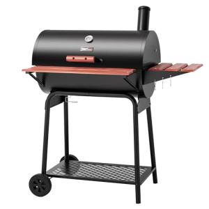 Royal Gourmet 30" Charcoal Grill with Side Table