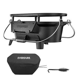 Everdure Portable Oval Cast Iron Grill & Skillet
