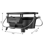 Everdure Portable Oval Cast Iron Grill & Skillet