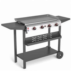 4-Burner Outdoor Propane Flat Top Grill