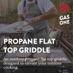 4-Burner Outdoor Propane Flat Top Grill