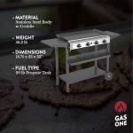 4-Burner Outdoor Propane Flat Top Grill