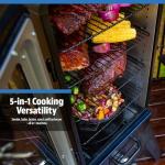 Pit Boss PBV3A1 Electric Smoker - Blue Hammertone