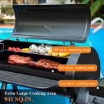 Sophia & William Extra Large Charcoal Smoker Grill