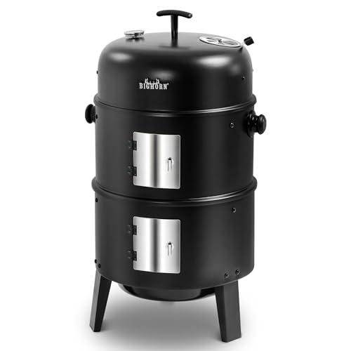 Big Horn Outdoors 16 Inch Charcoal Smoker Vertical BBQ Grill Image