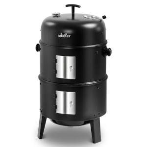 16-Inch Charcoal Smoker & BBQ Grill Combo
