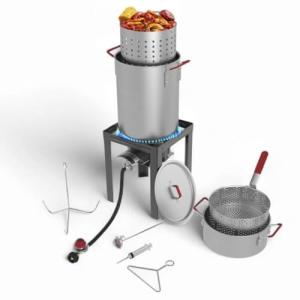 GasOne 30QT Turkey Fryer & 10QT Fish Fryer Set