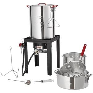 VEVOR 30-qt Turkey Deep Fryer & Seafood Kit