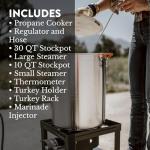 GasOne 30QT Turkey Fryer & 10QT Fish Fryer Set