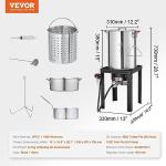 VEVOR 30-qt Turkey Deep Fryer & Seafood Kit