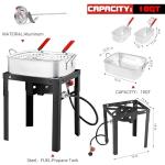 RYHOFOUD 18Qt Propane Deep Fryer with Strainer
