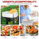 RYHOFOUD 18Qt Propane Deep Fryer with Strainer