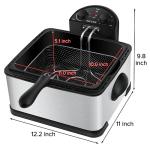 Secura 1700W Stainless Steel Electric Deep Fryer