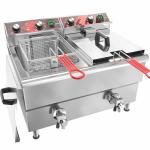 Heavy-Duty Stainless Steel Electric Deep Fryer 24L