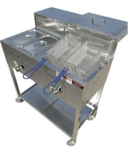 Gas Shark Portable Deep Fryer Cart with Baskets