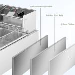 3400W Electric Deep Fryer with Dual Baskets