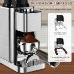 Electric Coffee Grinder with 48 Adjustable Grind Settings