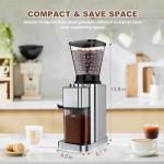 Electric Coffee Grinder with 48 Adjustable Grind Settings