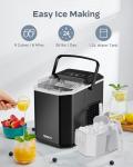 Portable Ice Maker with Self-Cleaning Feature