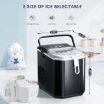 ZAFRO Portable Countertop Ice Maker - Black