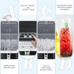 ZAFRO Portable Countertop Ice Maker - Black