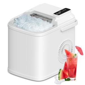 Portable Nugget Ice Maker with Self-Cleaning Function
