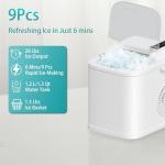 Portable Nugget Ice Maker with Self-Cleaning Function