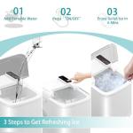 Portable Nugget Ice Maker with Self-Cleaning Function