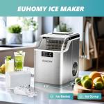 EUHOMY Portable Ice Cube Maker for Home & Office