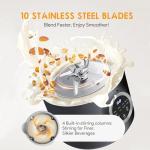 10-in-1 Nut Milk Maker and Blender (Black)