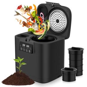 POWIFY 4L Electric Compost Bin for Indoor/Outdoor Use