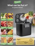 POWIFY 4L Electric Compost Bin for Indoor/Outdoor Use