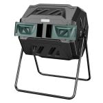 EAST OAK 43-Gal Dual Chamber Compost Tumbler