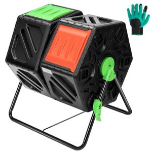VIVOSUN Dual Chamber 18.5 Gallon Compost Tumbler