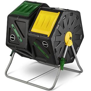 Miracle-Gro Heavy-Duty Dual Chamber Compost Tumbler
