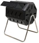 Outdoor Dual Chamber Compost Tumbler Bin - 37 Gallon