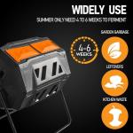 Hourleey 43 Gallon Dual Chamber Compost Bin