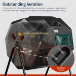 EAST OAK 43-Gal Dual Chamber Compost Tumbler