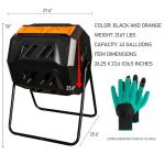 Hourleey 43 Gallon Dual Chamber Compost Bin