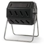Outdoor Dual Chamber Compost Tumbler Bin - 37 Gallon