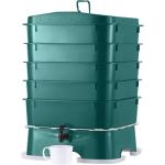 Vermihut Plus 5 Tray Worm Composter - Dark Green