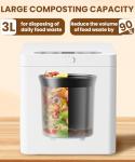 Smart Electric Composter with LED Display, 3L